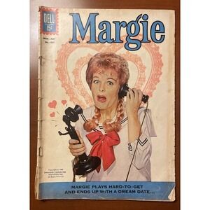 1962 MARGIE TV Series COMIC # 1 (Dell four Color 1307) (GD)!!